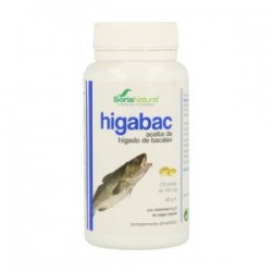HIGABAC (Aceite de hígado de bacalao) 125 Perlas - Soria Natural