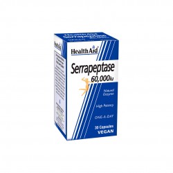 Serrapeptase 60,000 UI (30 cápsulas) Health Aid