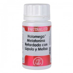 Holomega Melatonina Retardada con Lúpulo y Melisa (50 cápsulas) Equisalud