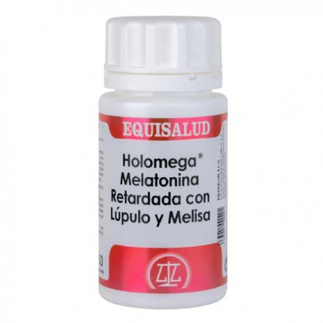 Holomega Melatonina Retardada con Lúpulo y Melisa (50 cápsulas) Equisalud