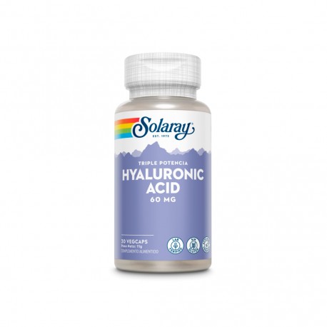 Hyaluronic Acid-30 VegCaps Con Protección Entérica. Apto Para Veganos.