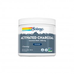 Activated Coconut Charcoal - Carbon Activo Polvo 150g. Solaray