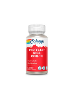 Red Yeast Rice Coq10 Colesterol 60 Capsulas Solaray