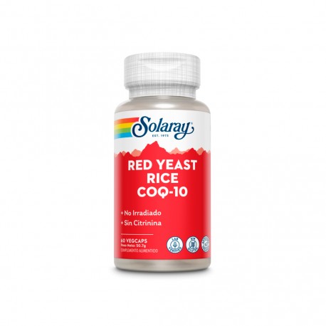 Red Yeast Rice Coq10 Colesterol 60 Capsulas Solaray