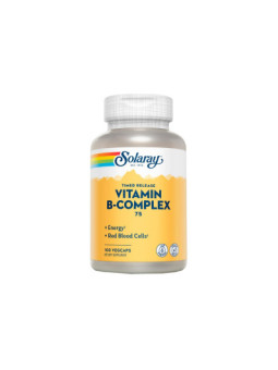B Complex 75 - 100 VegCaps Acción Retardada.Sin Gluten. Apto Para Veganos - Solaray