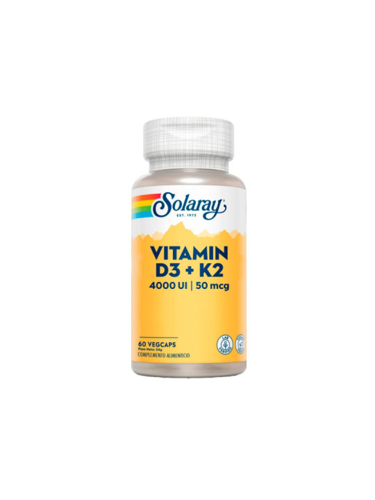 Vitamina D3 y K2 Solaray