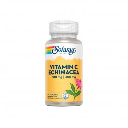 Vitamin C ( 500mg) & Echinacea ( 300mg) - 60 Vegcaps - Solaray