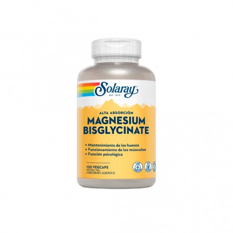 Glycinate Magnesio 120 VegCaps - Solaray