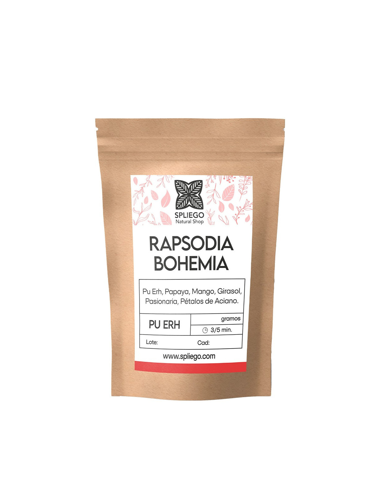 Té Rojo Pu erh RAPSODIA BOHEMIA