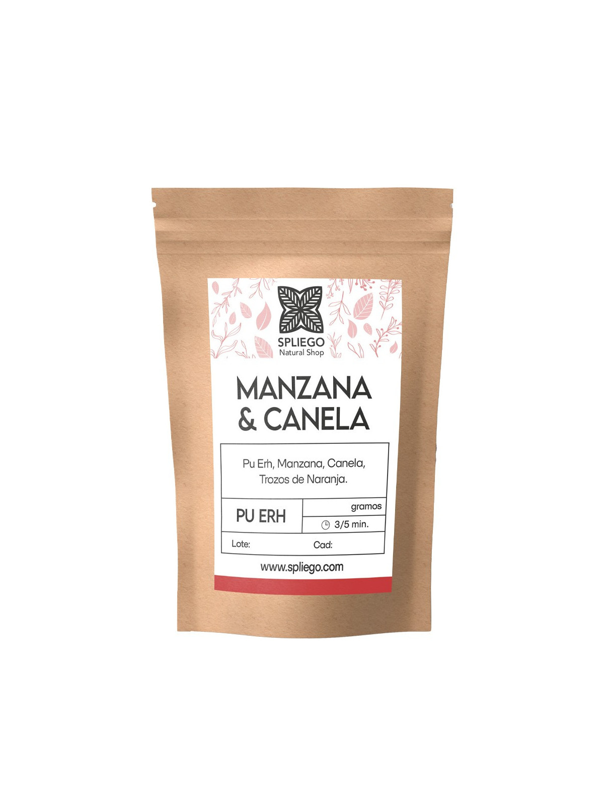 Té Rojo Pu erh MANZANA Y CANELA