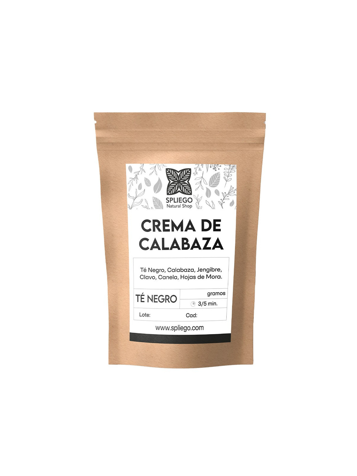 Té Negro CREMA DE CALABAZA