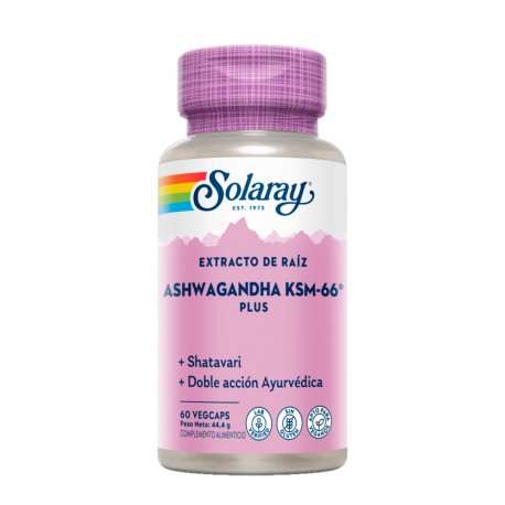 Ashwagandha KSM-66 PLUS (60 Vegcaps) Solaray