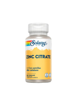 Solaray - Zinc Citrate (60 cápsulas)