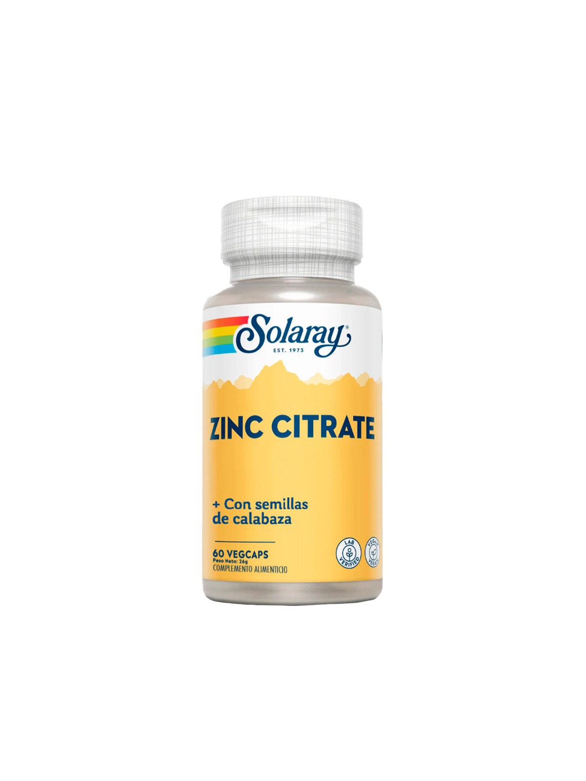 Solaray - Zinc Citrate (60 cápsulas)