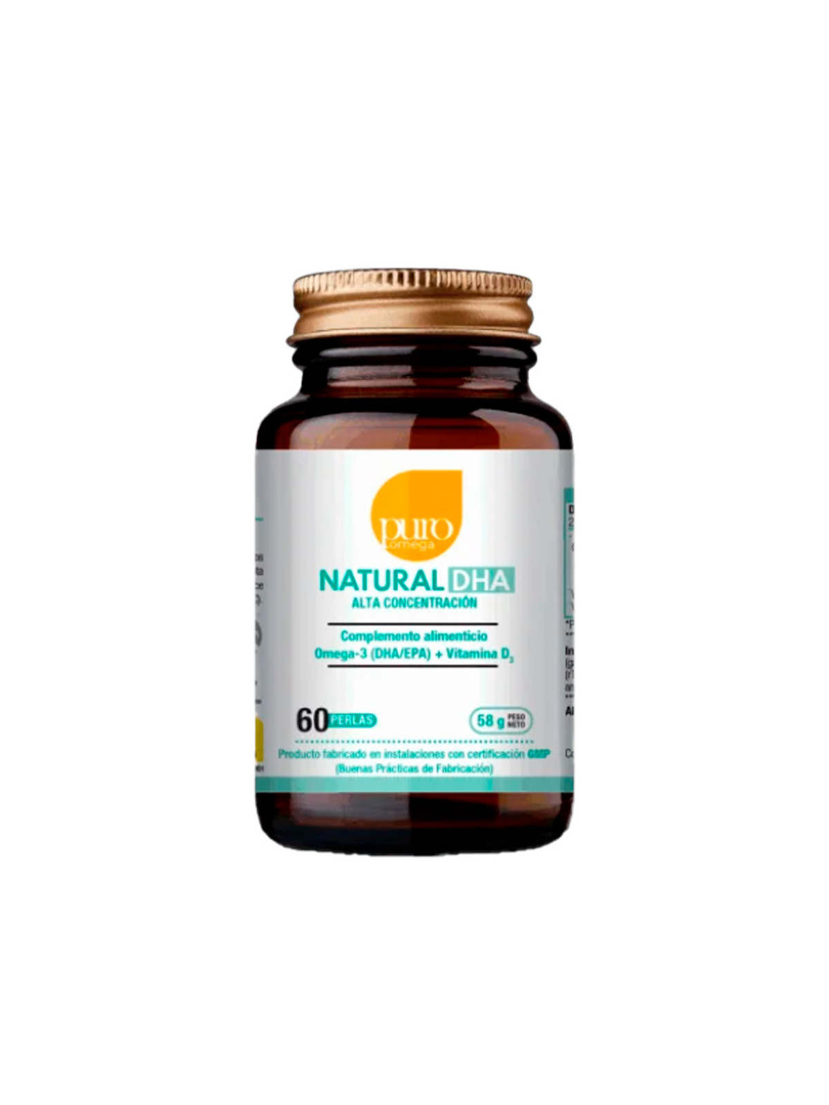 Natural DHA (180 perlas) Puro Omega