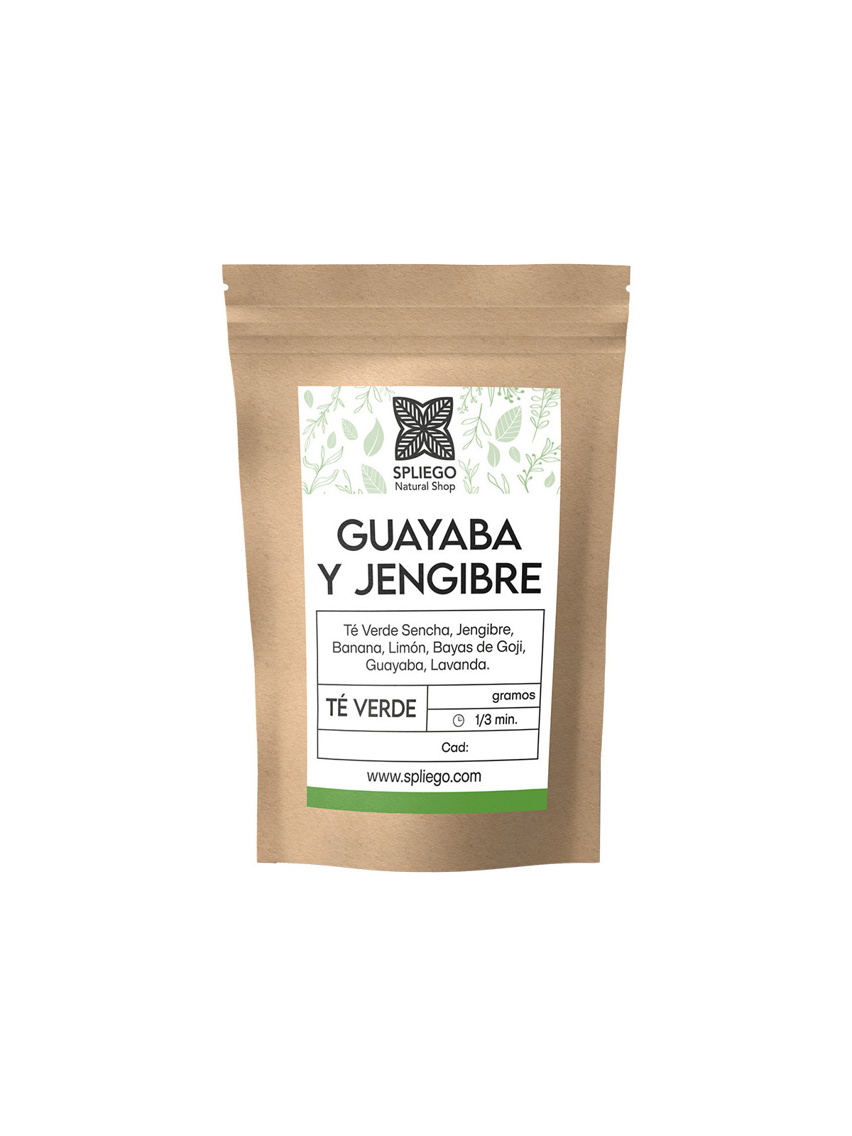 Té Verde Guayaba y Jengibre | Mezcla Tropical | Spliego