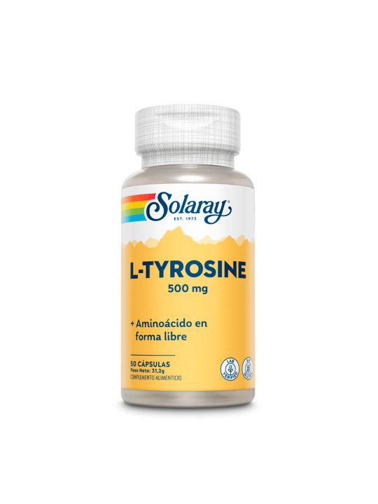 L-Tyrosine 500 mg 50 cápsulas | Energía y concentración