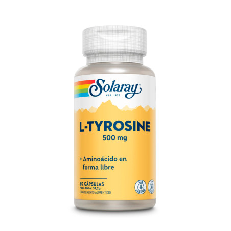 L-Tyrosine 500 mg 50 cápsulas | Energía y concentración