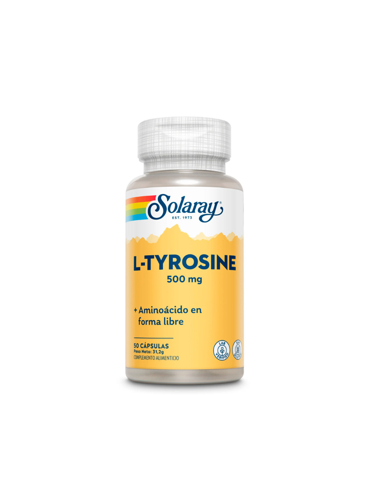 L-Tyrosine 500 mg 50 cápsulas | Energía y concentración