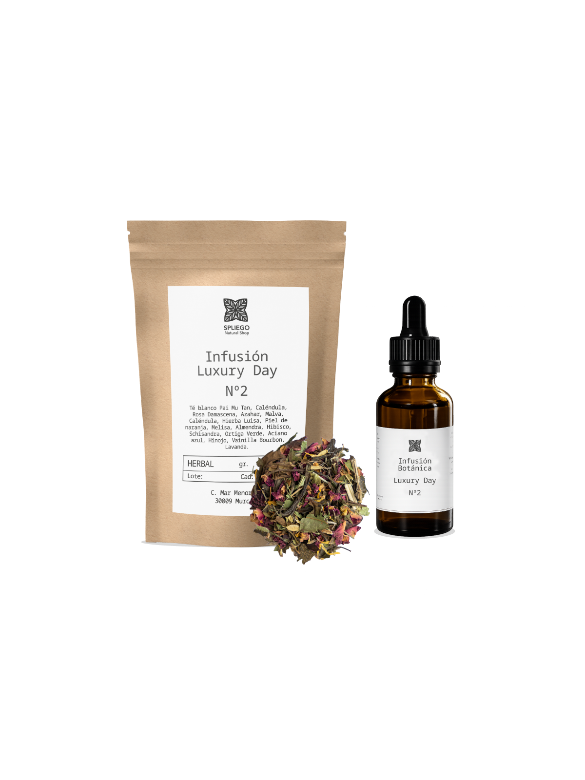 Pack Luxury Day Nº2 | Infusión + Elixir Facial para Belleza desde Dentro | Spliego