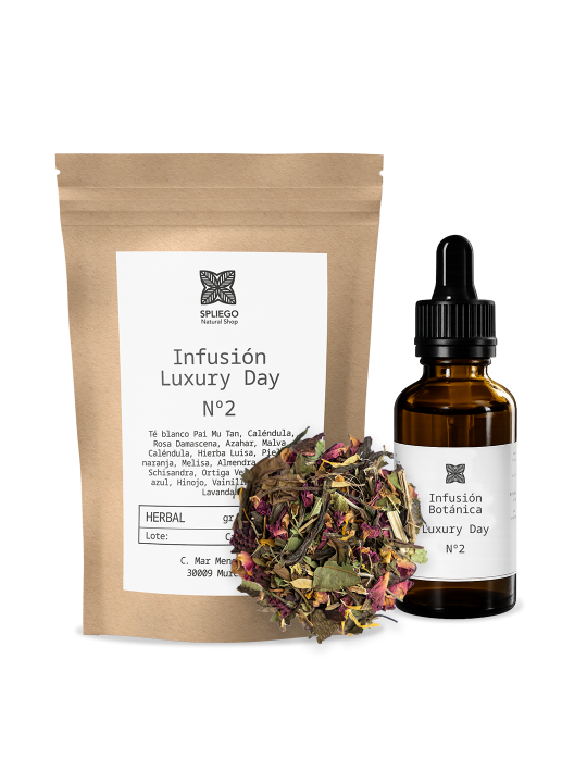 Pack Luxury Day Nº2 | Infusión + Elixir Facial para Belleza desde Dentro | Spliego