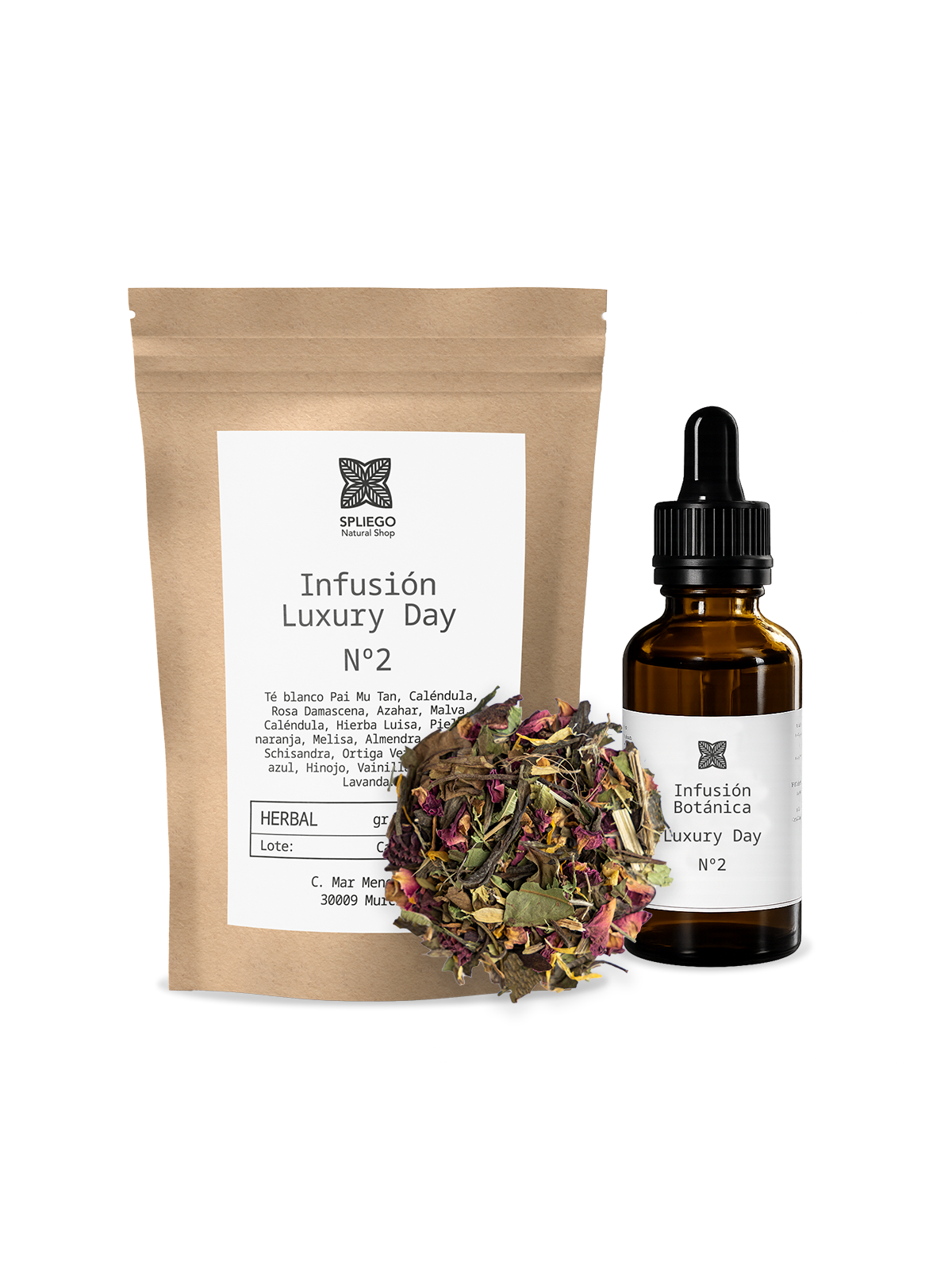 Pack Luxury Day Nº2 | Infusión + Elixir Facial para Belleza desde Dentro | Spliego