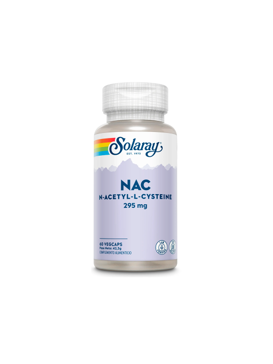Solaray NAC 295 mg | N-Acetilcisteína y precursor del glutatión | Spliego