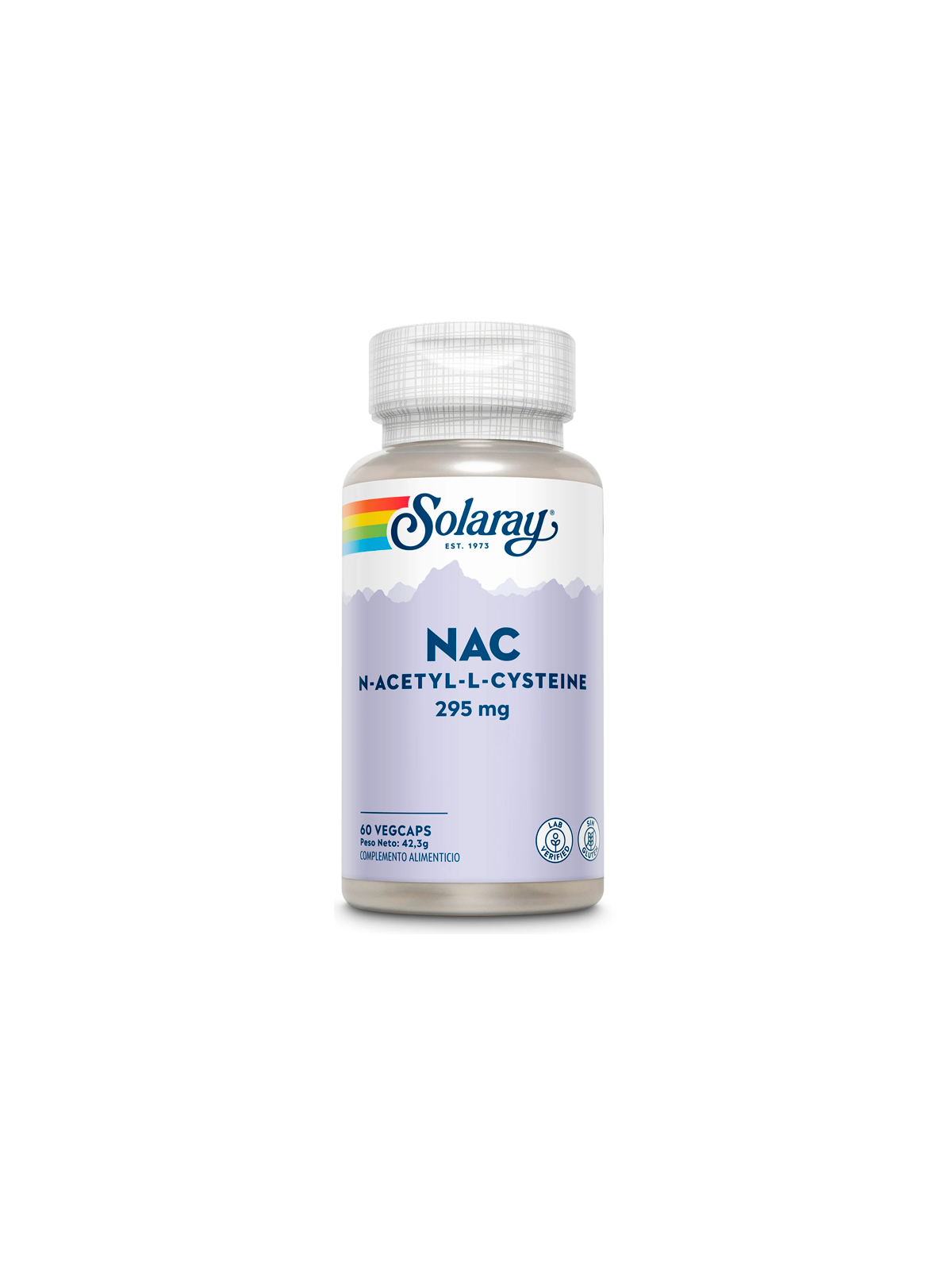 Solaray NAC 295 mg | N-Acetilcisteína y precursor del glutatión | Spliego