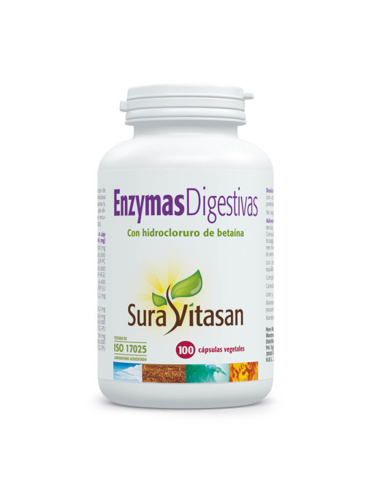 Sura Vitasan Enzymas Digestivas | Digestión de proteínas, grasas e hidratos | Spliego