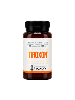 Tiroxon Taxon | L-Tirosina, Vitamina C y Cobre | Spliego