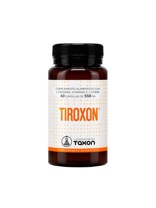 Tiroxon Taxon | L-Tirosina, Vitamina C y Cobre | Spliego