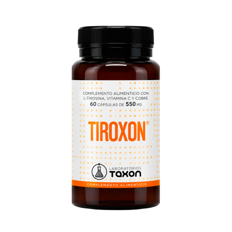 Tiroxon Taxon | L-Tirosina, Vitamina C y Cobre | Spliego
