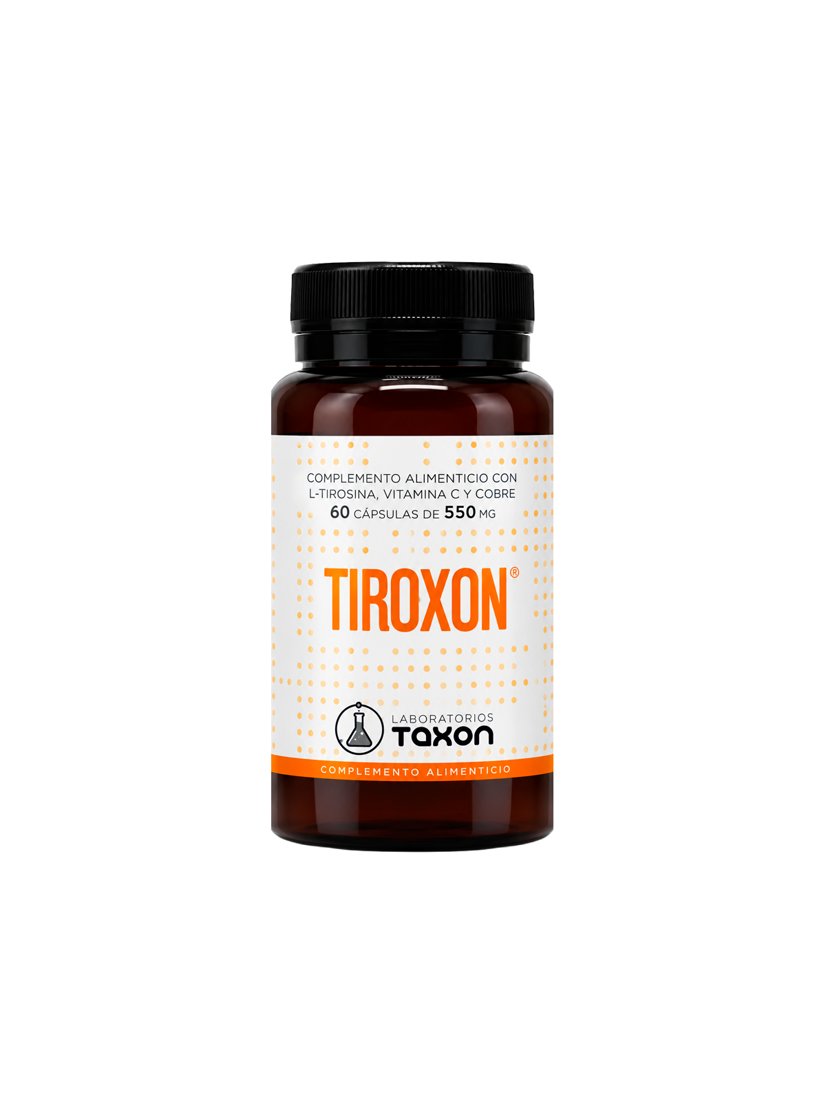 Tiroxon Taxon | L-Tirosina, Vitamina C y Cobre | Spliego